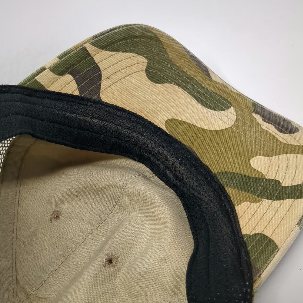 Carhartt Trucker Hat Green One Size Camo Mesh Back Snapback Embroidered Logo - Picture 8 of 11